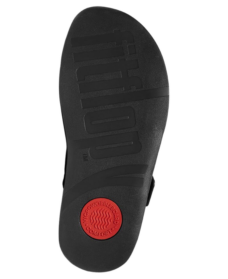 Men's Gogh Moc Buckle Tumbled Leather Slides