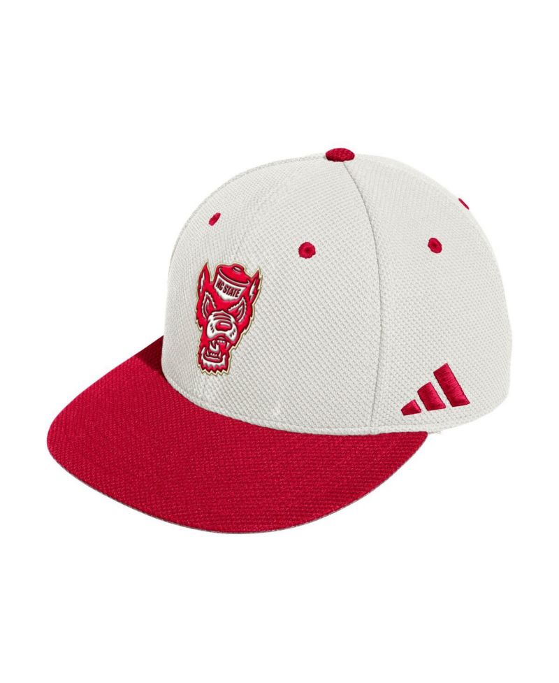 Men's Cream NC State Wolfpack On-Field Fitted Baseball Hat