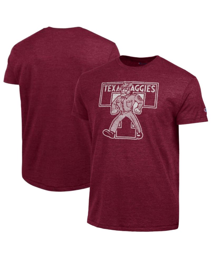 Men's Maroon Texas A&M Aggies Vintage Triumph Tri-Blend T-Shirt