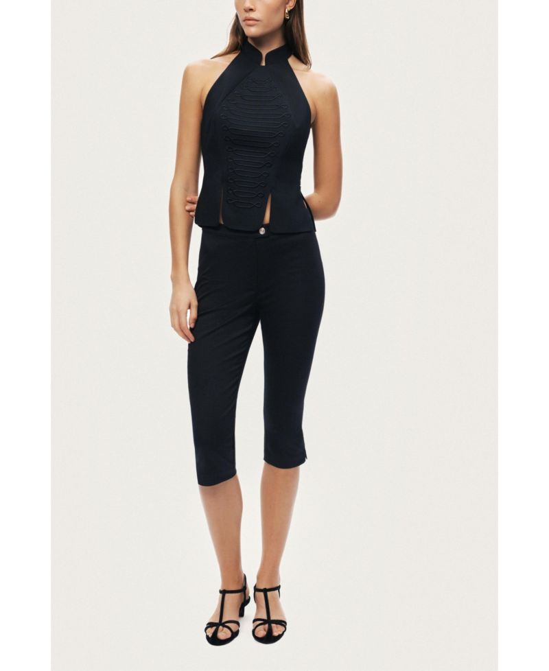 Women's Halter Neck Structured Top
