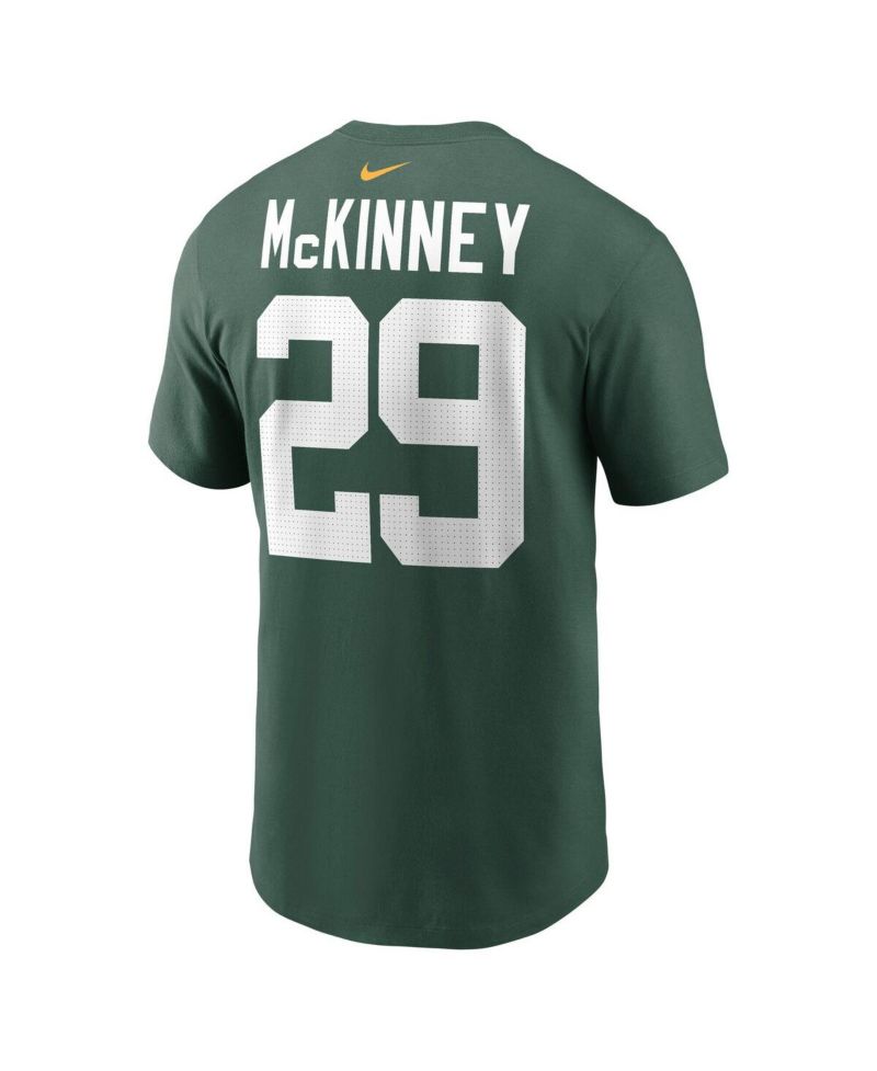 Men's Xavier McKinney Green Green Bay Packers Name & Number T-Shirt