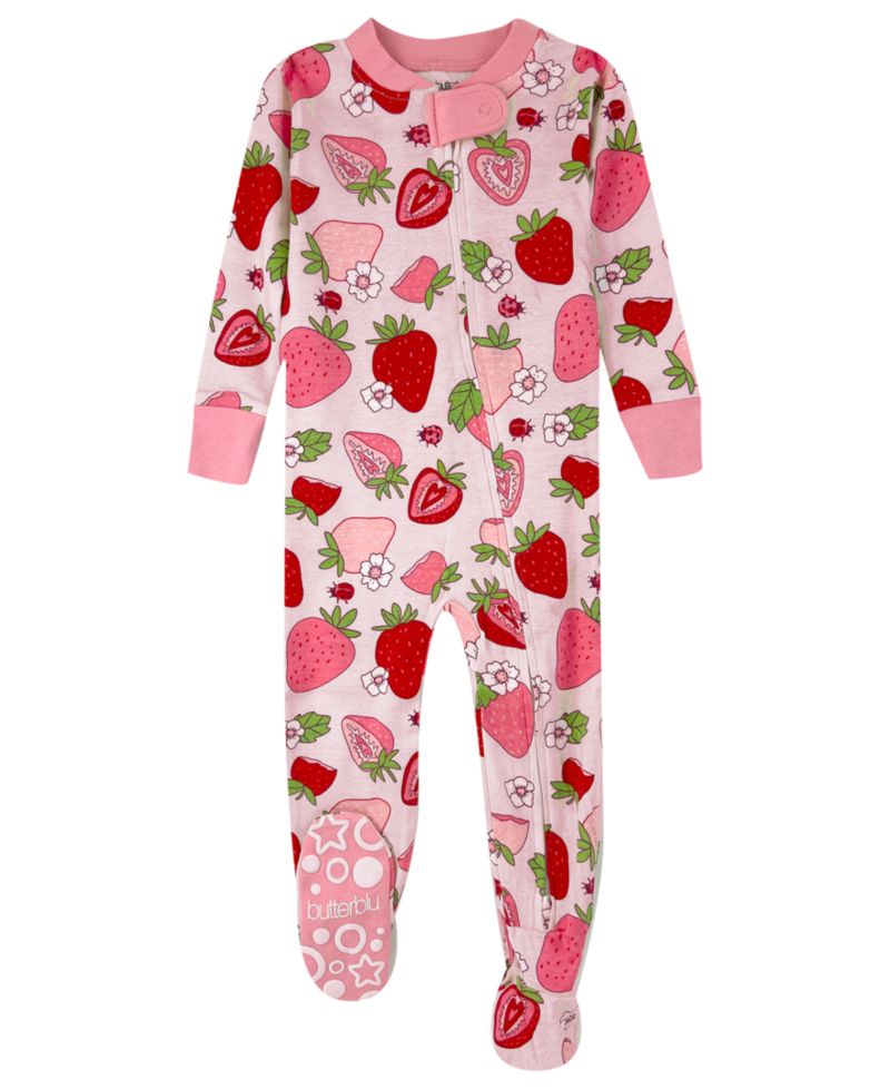 Baby Girls' Cruz Cotton Snug-Fit Footed Pajama