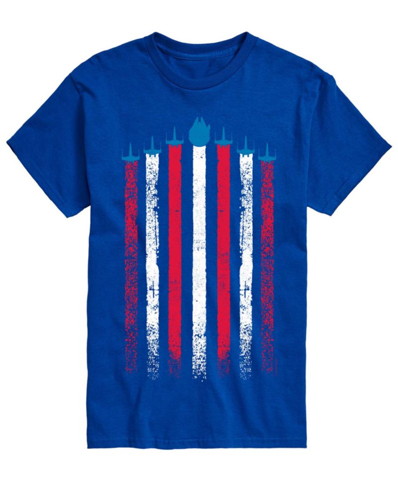 Men's Star Wars Flag Ships Short-Sleeve Graphic T-Shirt