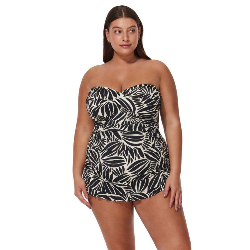 Plus Size Bandeau Swimdress