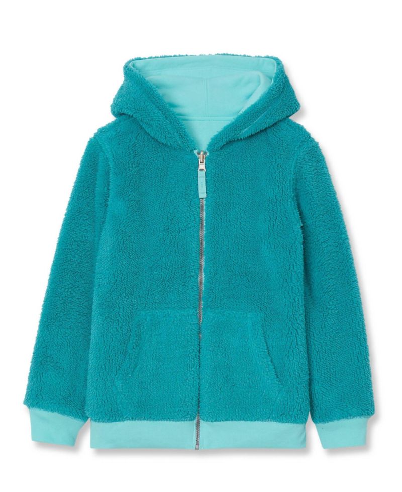 Kids Reversible High Pile Fleece Hoodie