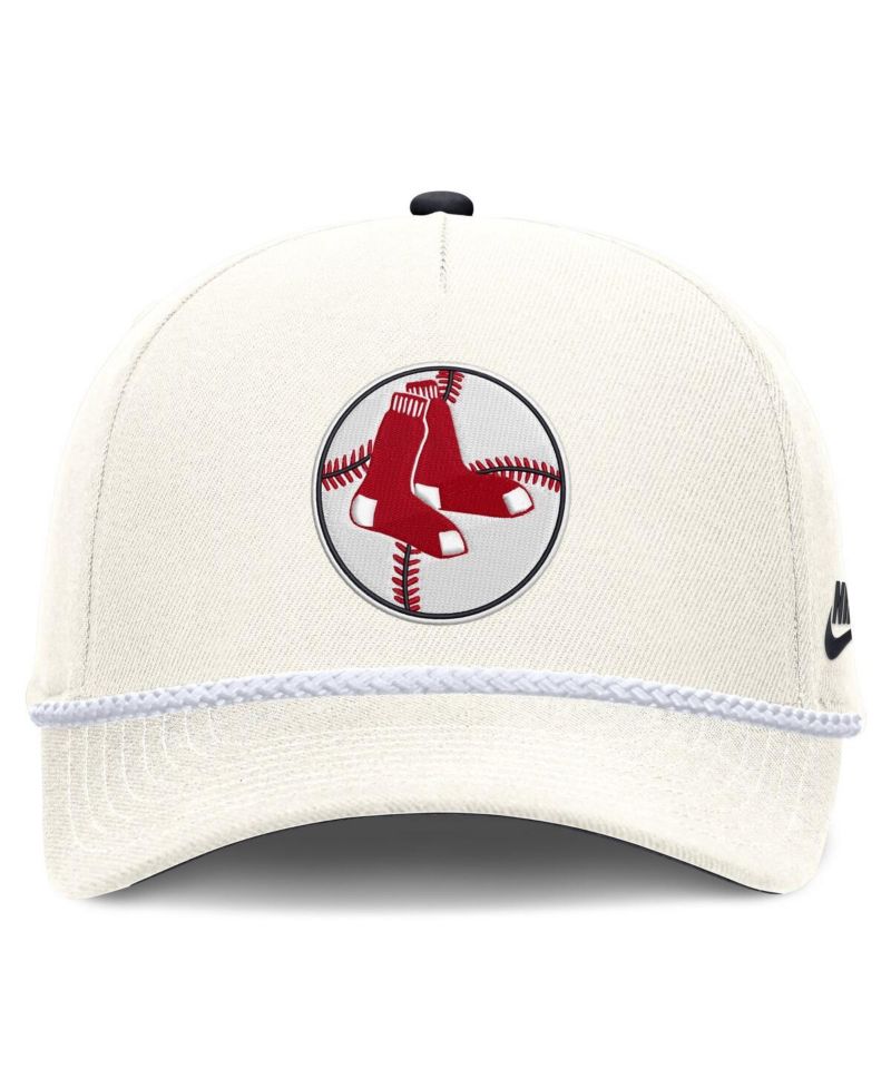 Men's Cream Boston Red Sox Cooperstown Rise Adjustable Hat