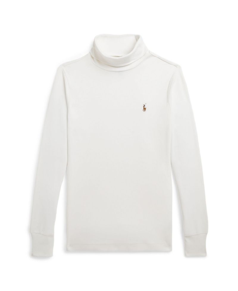 Big Boys Cotton Interlock Turtleneck Sweatshirt