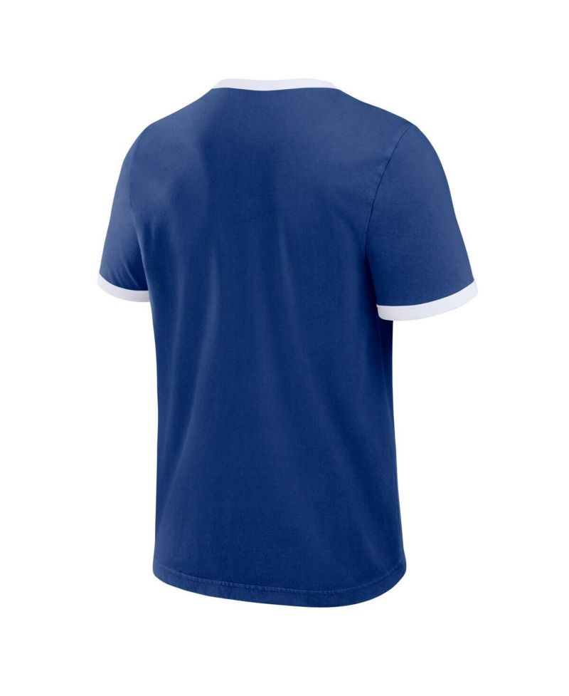 Men's Royal Los Angeles Dodgers Washed Ringer T-Shirt