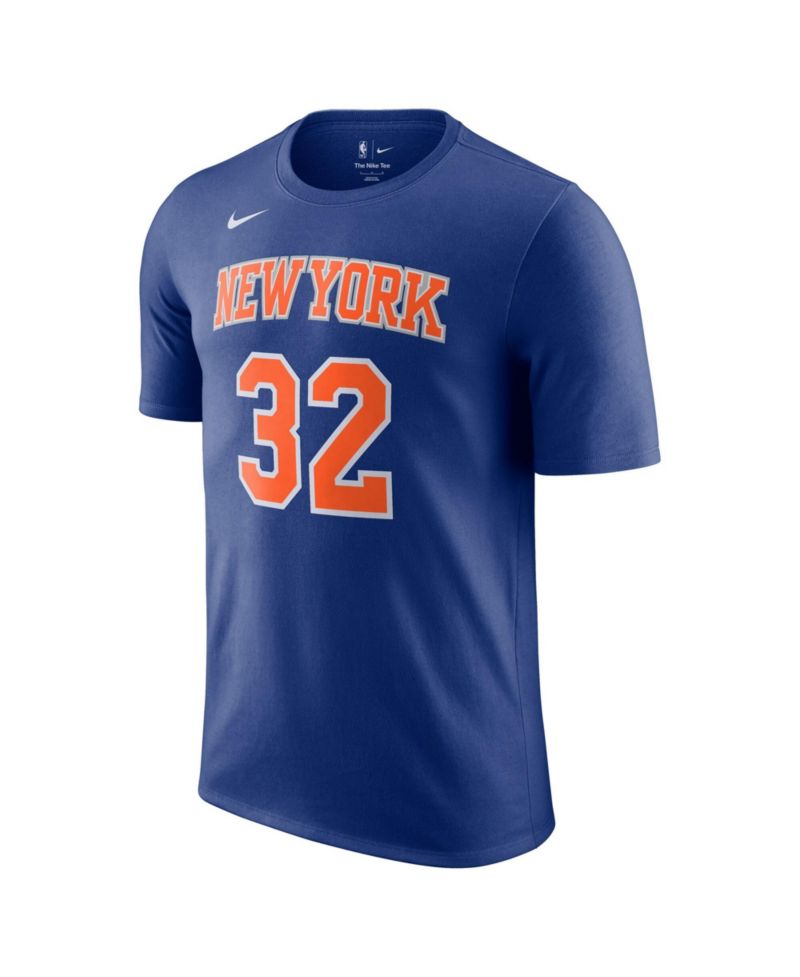 Men's and Women's Karl-Anthony Towns Blue New York Knicks Name & Number T-Shirt - Icon Edition