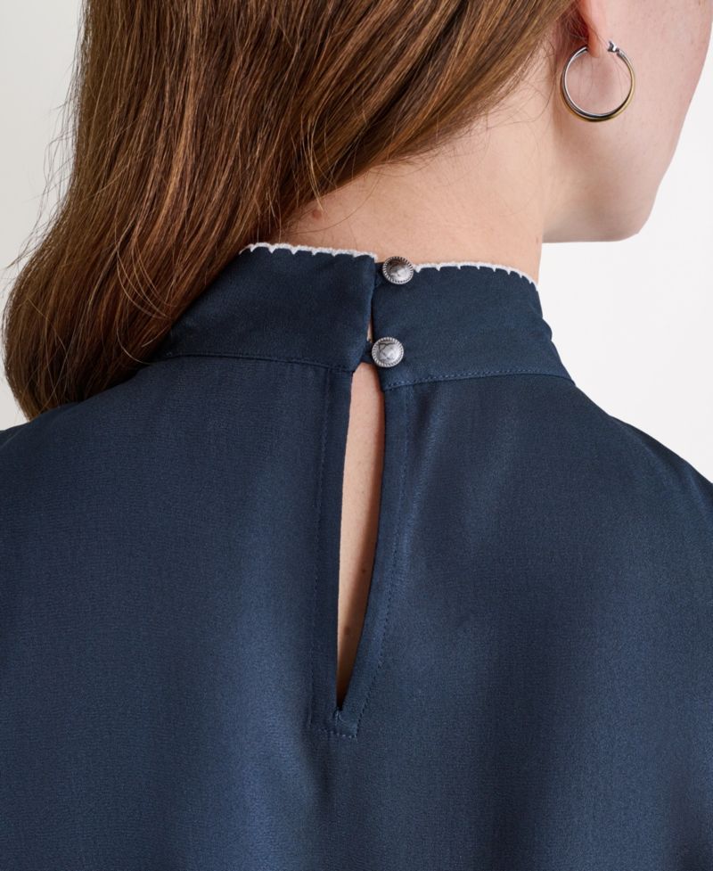 Women's Sleeveless Tie-Neck Top