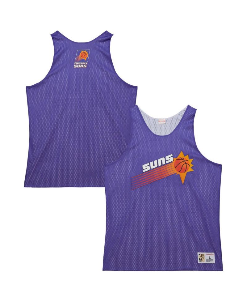 Men's Purple/White Phoenix Suns Hardwood Classics Reversible Mesh Practice Jersey
