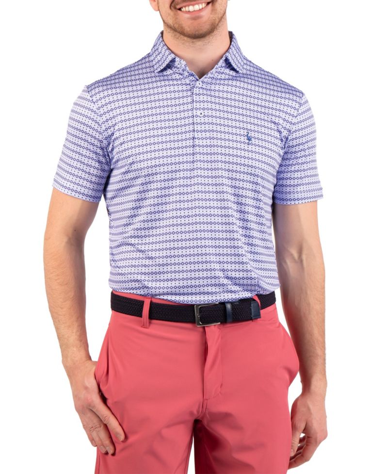 Men's Geo Stars Printed Performance Polo