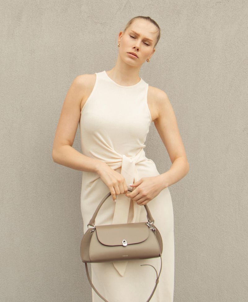 Scallop Calf Leather Bag