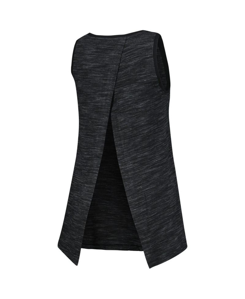 Women's Black LAFC Athletic Cross Back Tank Top