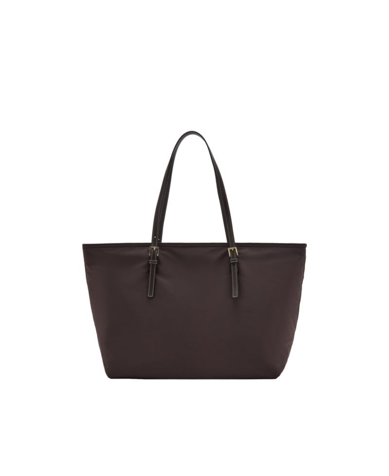 Women's Large Work Shopper Bag with Buckle Details