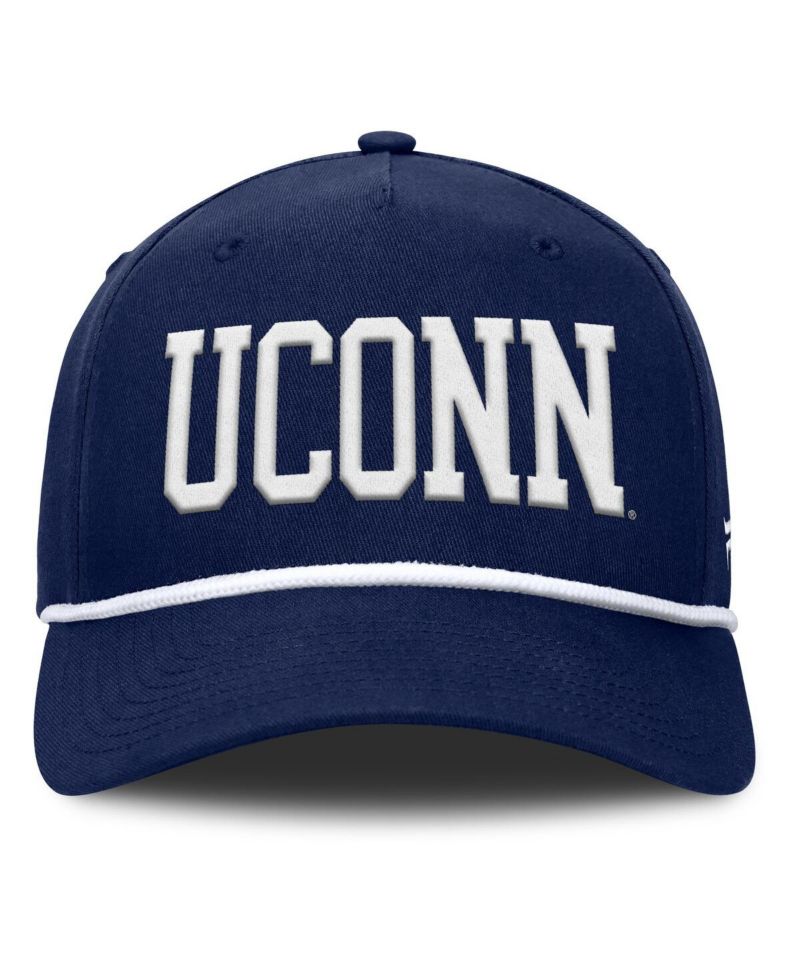 Men's Navy UConn Huskies Foul Ball Rope Adjustable Hat