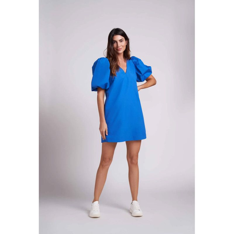 Women's Rylie Balloon Sleeve Mini Dress with Optional Belt