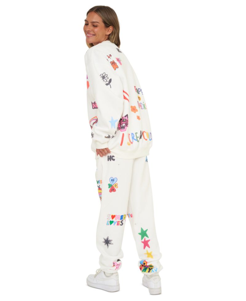 Juniors' Somebody Loves You Pull-On Jogger Pants