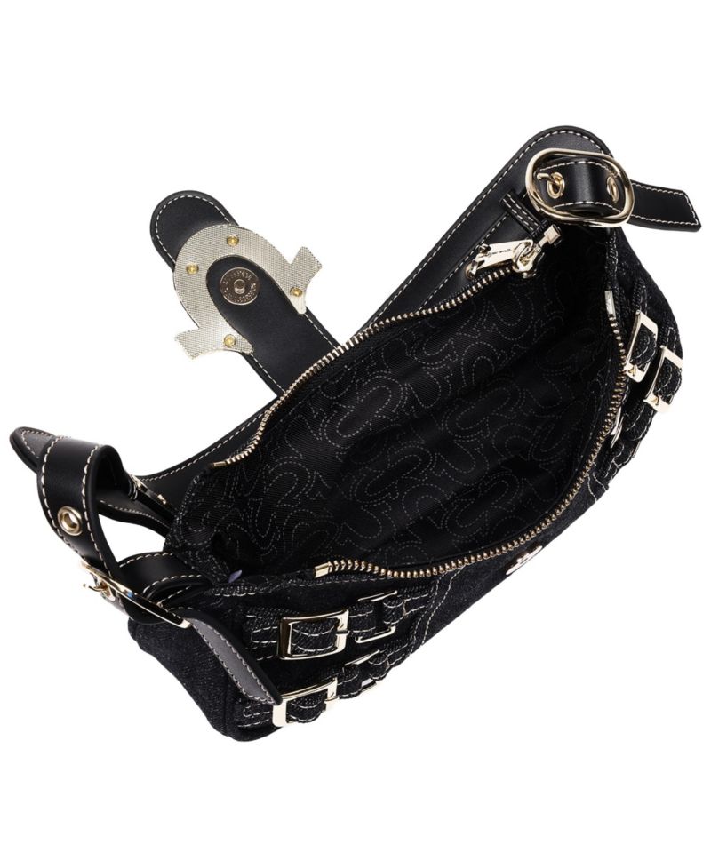Women's Multi-Strap Denim Shoulder Bag