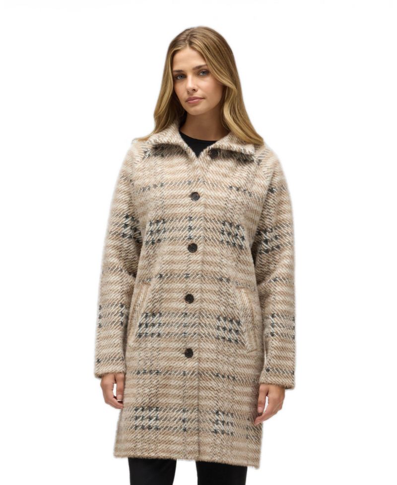 Women's Eyelash Raglan Sleeve Coatigan with Stand Collar