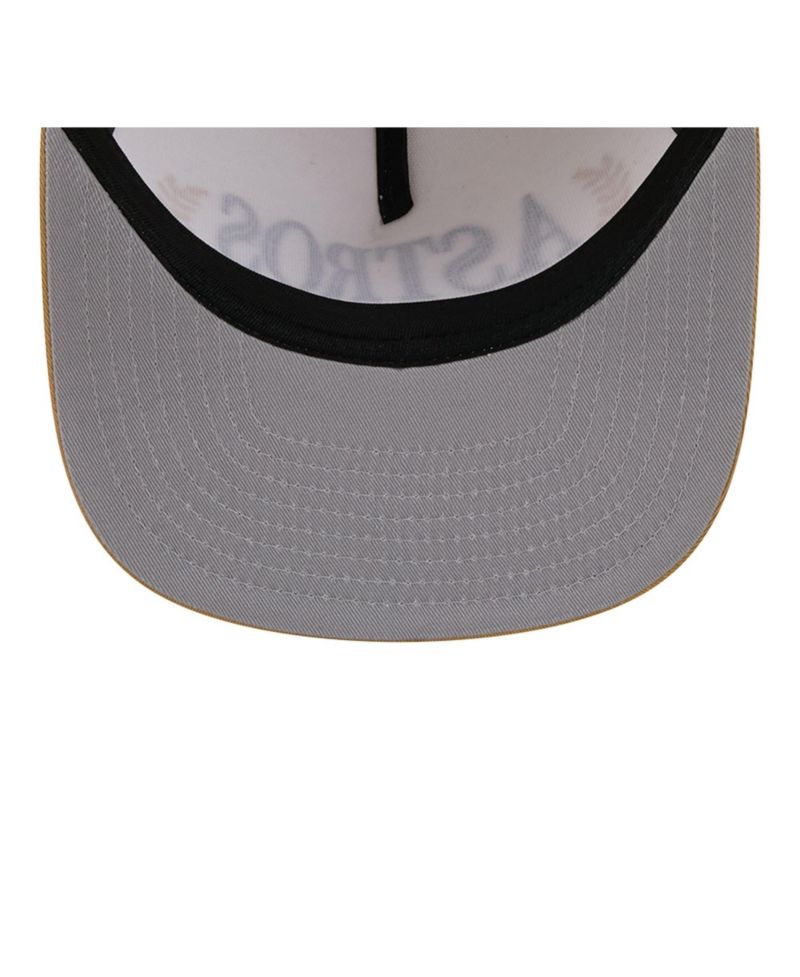 Men's Cream Houston Astros Club 9FIFTY A-Frame Snapback Hat