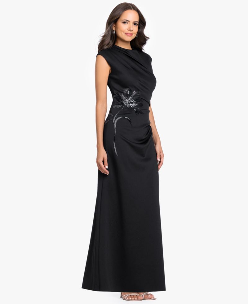 Petite Mock-Neck Gown