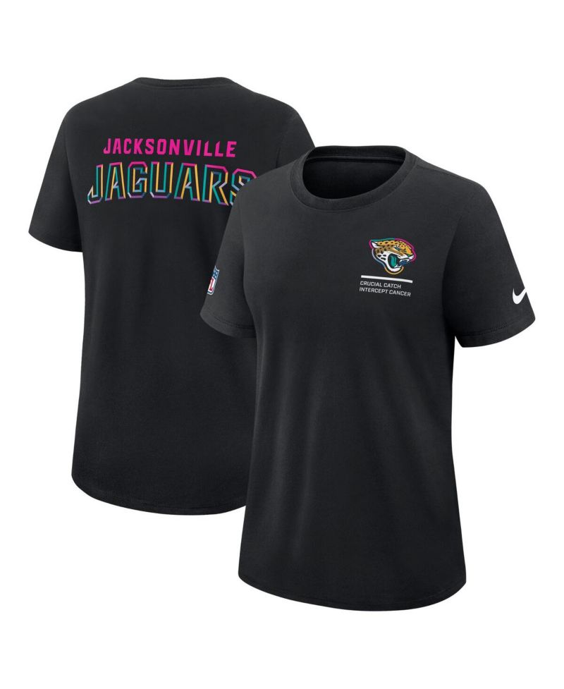 Women's Black Jacksonville Jaguars 2025 NFL Crucial Catch Tri-Blend Dri-FIT T-Shirt