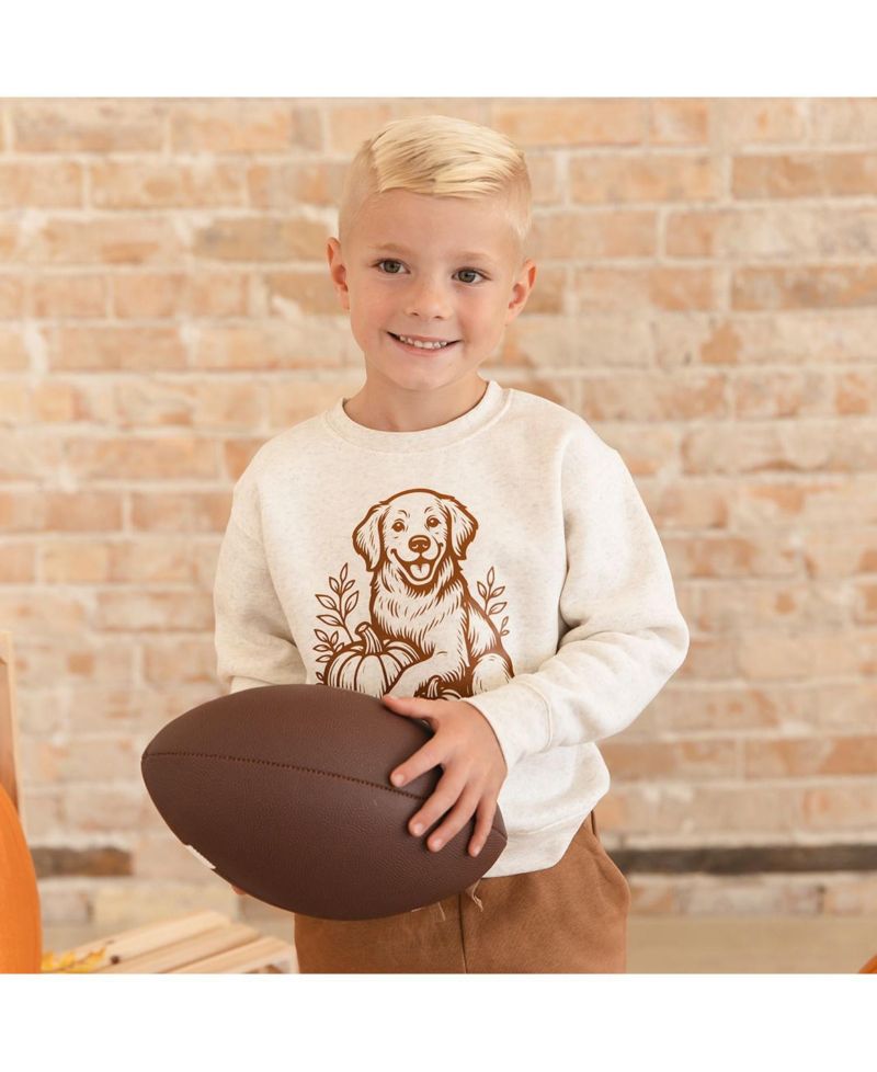Boys' 4-20 Golden Retriever Harvest Fleece Sweatshirt