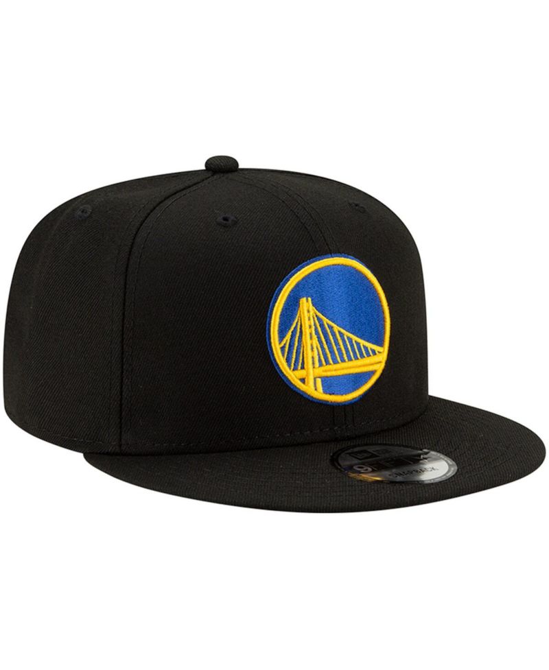 Men's Black Golden State Warriors Official Team Color 9FIFTY Snapback Hat