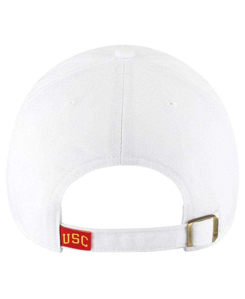 Men's White USC Trojans Clean Up Adjustable Hat