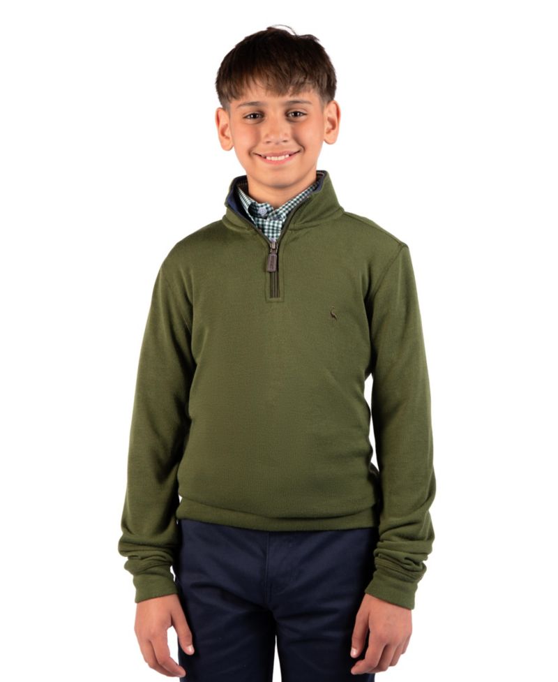 Boys' 8 -20 French Rib Quarter Zip