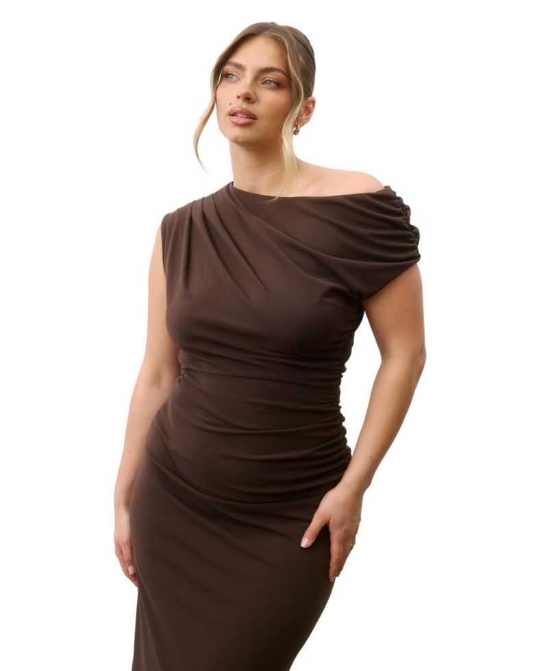 Women's Lorna Asymmetric Neck Bridesmaid Dress