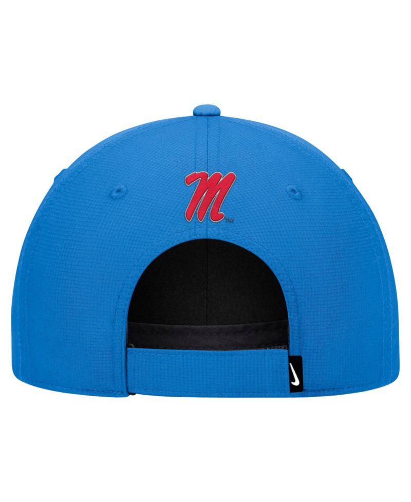 Men's Blue Ole Miss Rebels 2026 Sideline Ripstop Dri-FIT Adjustable Hat