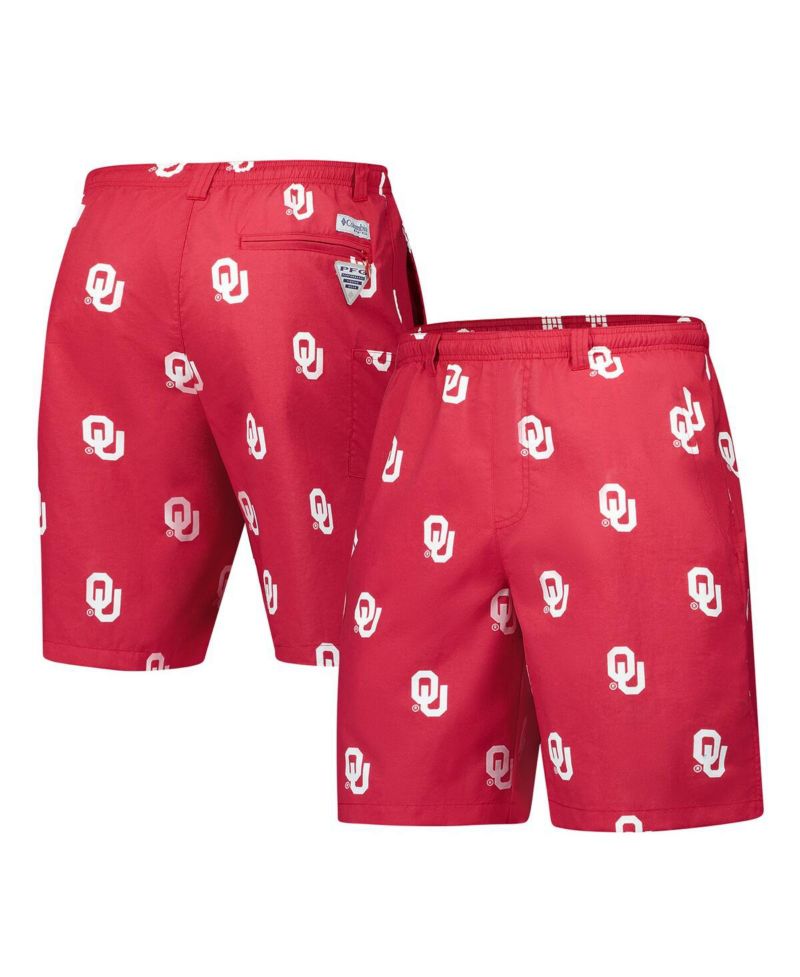 Men's Crimson Oklahoma Sooners PFG Backcast III Omni-Shade Shorts