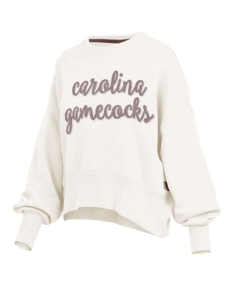 Women's South Carolina Gamecocks Chelsea Oversized Chenille Appliqu&eacute; Pullover Sweatshirt