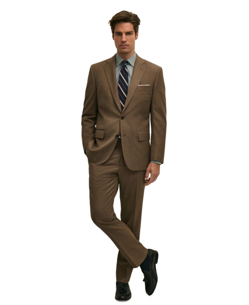 Men Classic-Fit Wool Blend Suit Separates