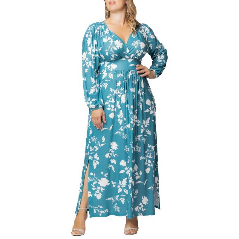 Plus Size Kelsey Long Sleeve Maxi Dress