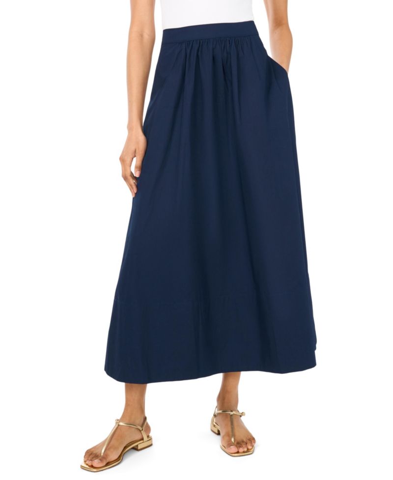Women's Zipper Long Maxi Skirt