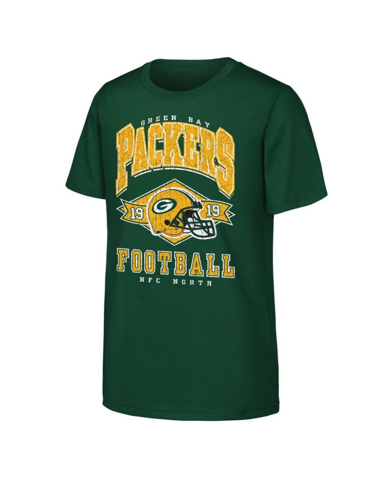 Big Boys and Girls Green Bay Packers Kick Off T-Shirt
