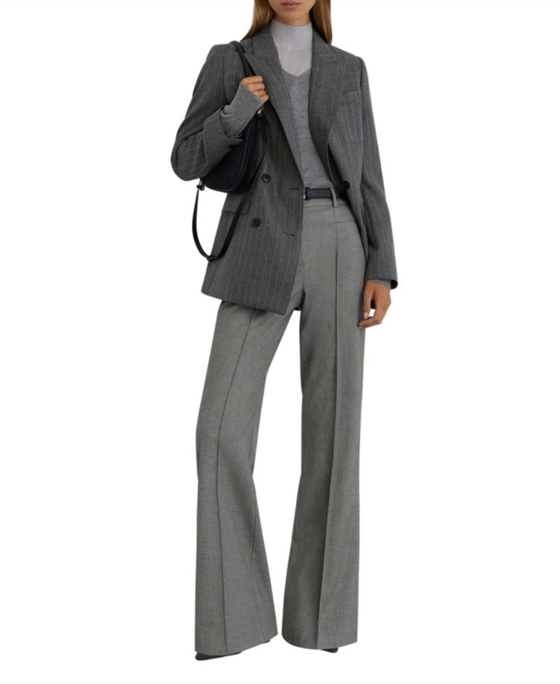 Women's Pintuck-Detail Flared Trousers