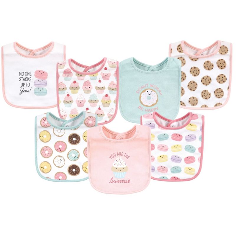 Girls 7Pk Interlock Bibs