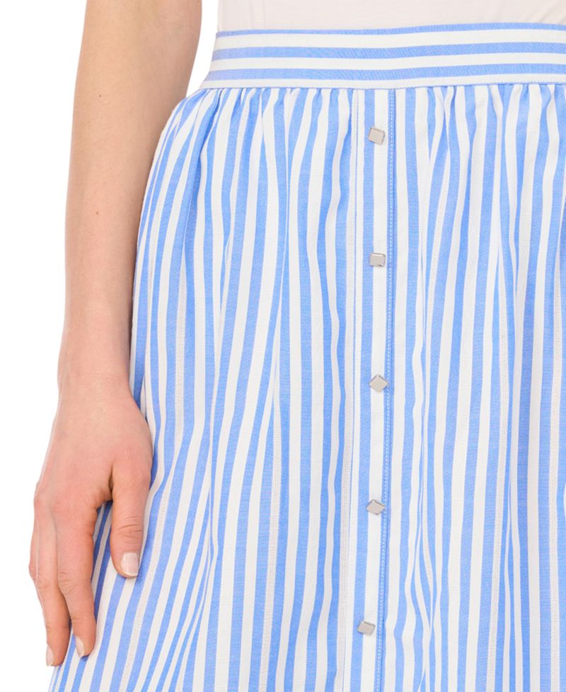 Women's Pull-On Placket Midi Skirt