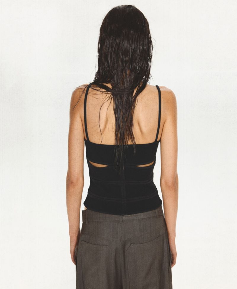 Women's Scoop Neck Cutout Tank Top