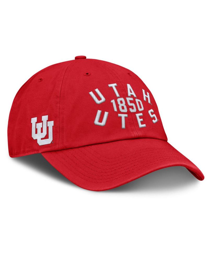 Men's Red Utah Utes Archer Adjustable Hat
