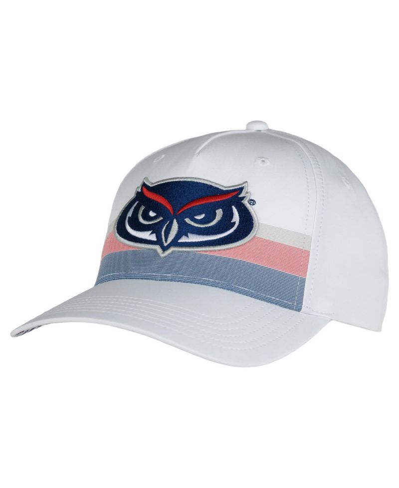 Men's and Women's White Florida Atlantic Owls The Sideline Adjustable Hat