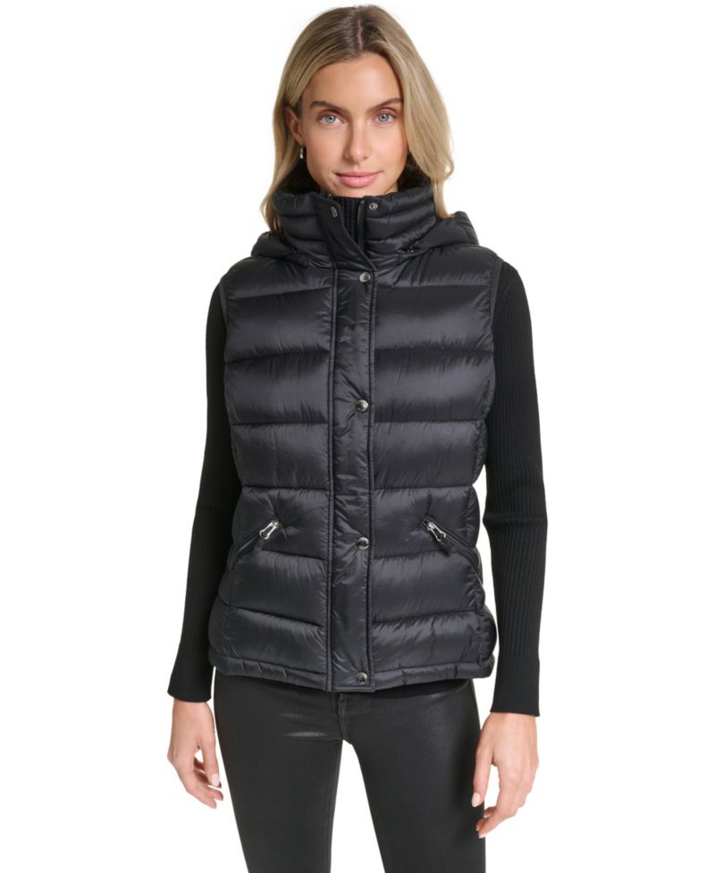 Women's Hooded Zip-Front Vest