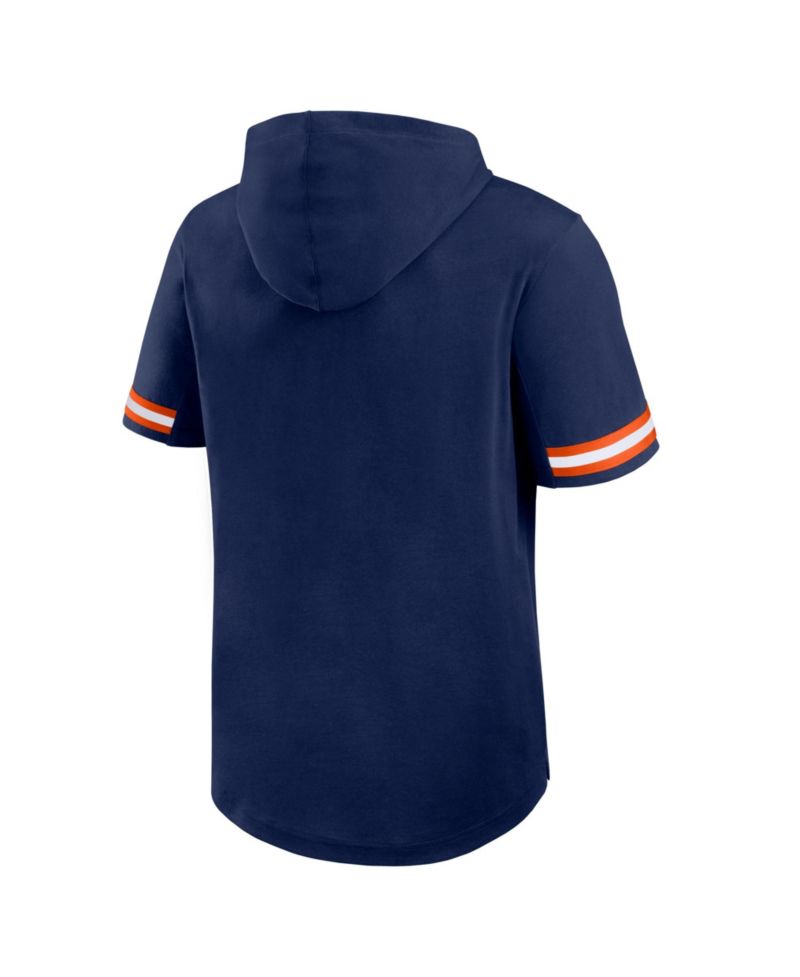 Men's Navy Detroit Tigers Optimal Play Hooded T-Shirt