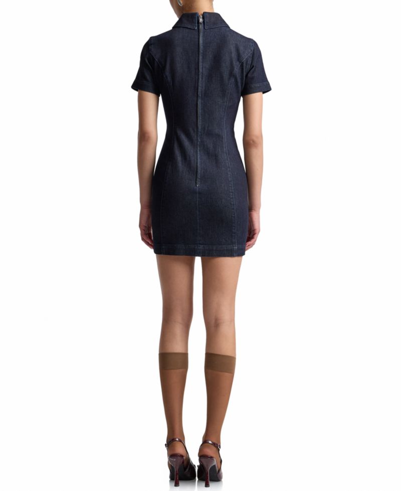 Women's Short-Sleeve Collared Dress