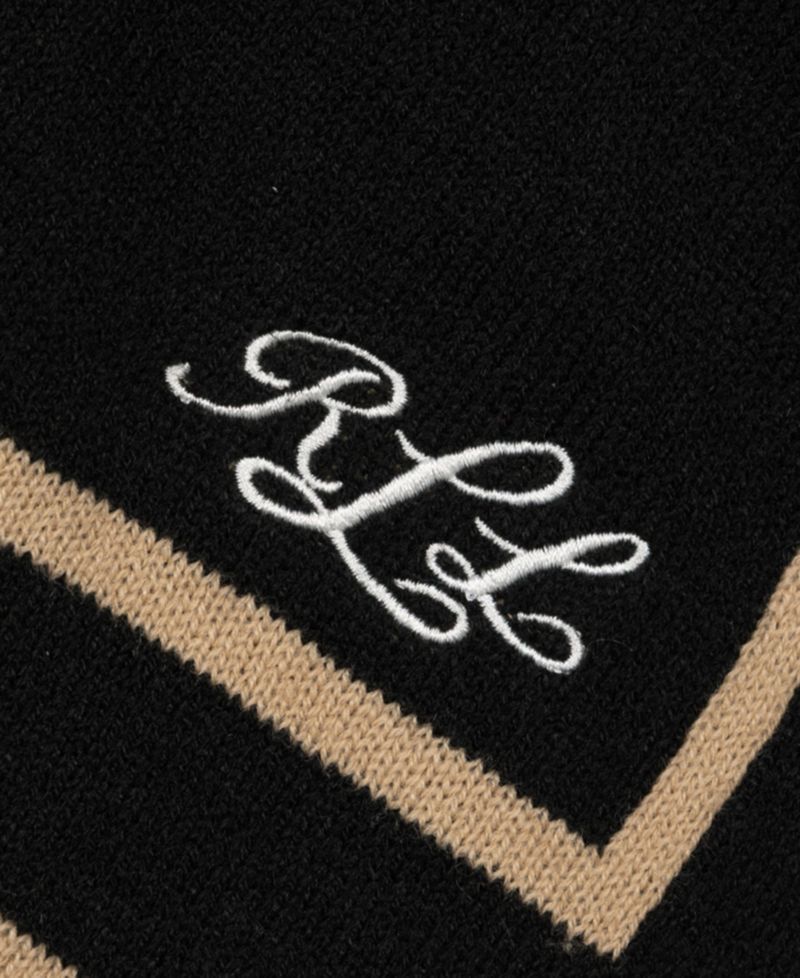Reversible Border Stripe Ruana