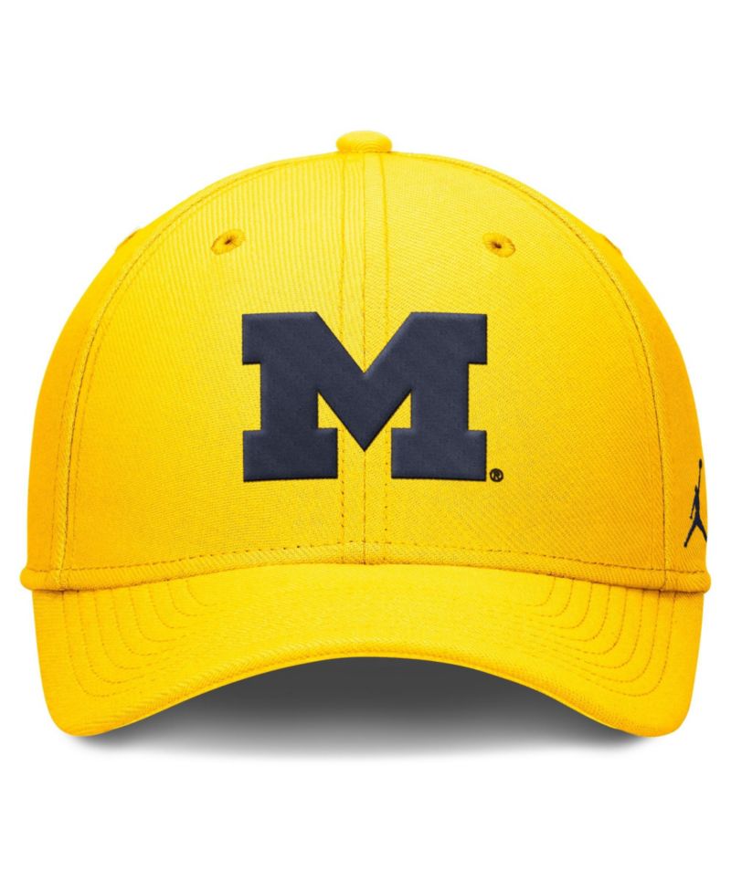 Men's Maize Michigan Wolverines Rise SwooshFlex Dri-FIT Hat